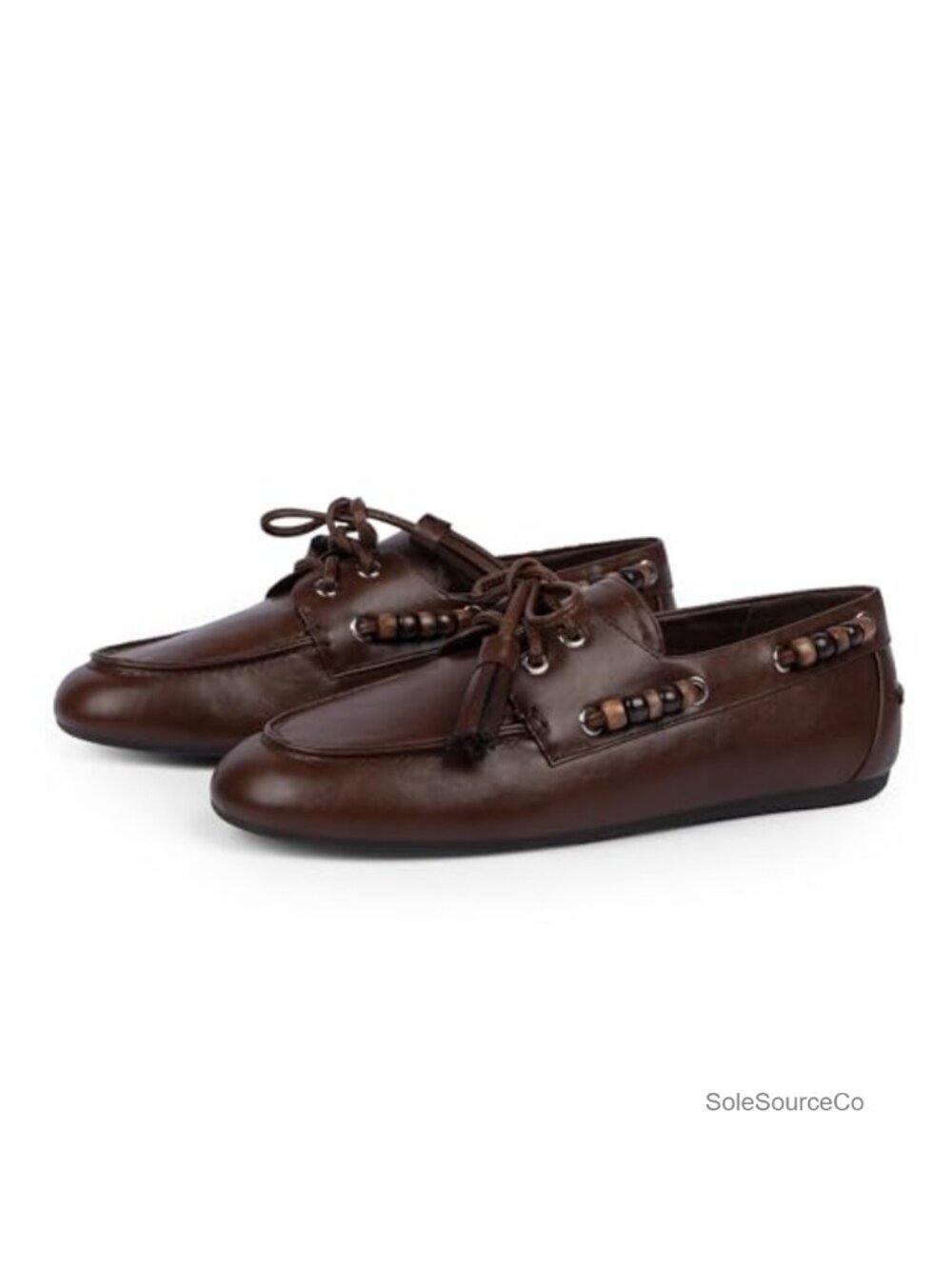 Women's Beaded Mocc Slip On Flats – Comfortable Loafers for Office & Casual